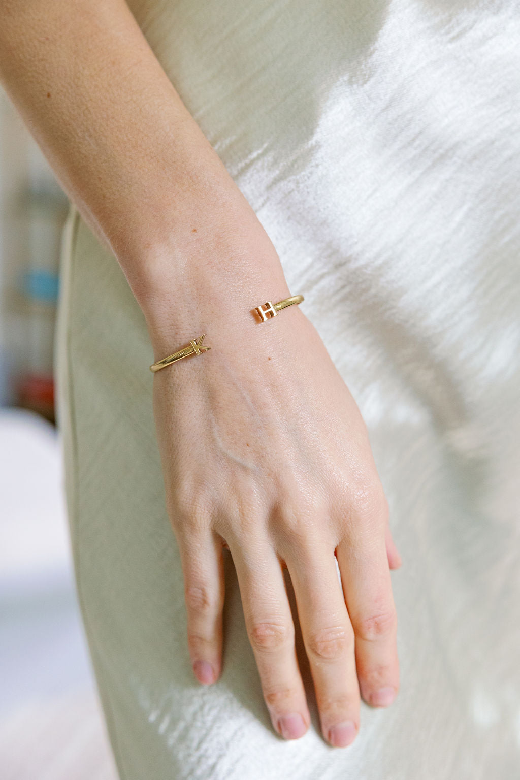 Personalized Initial Ann Cuff by Kristin Hayes Jewelry