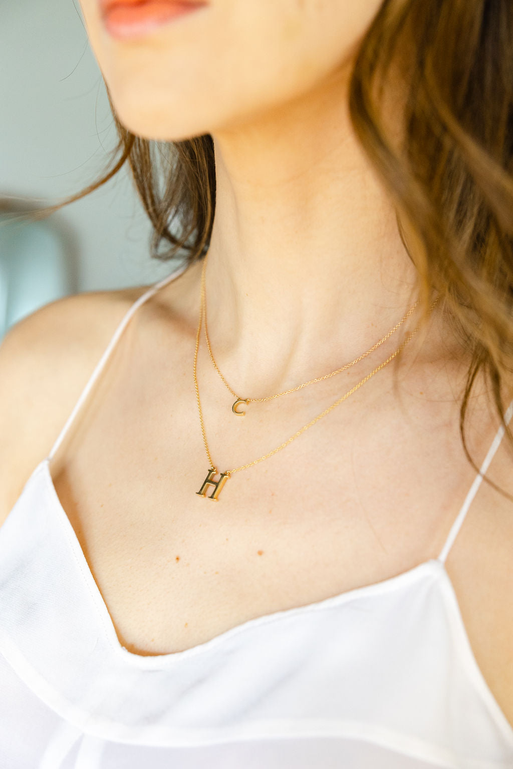 Personalized Single Initial Necklace by Kristin Hayes Jewelry