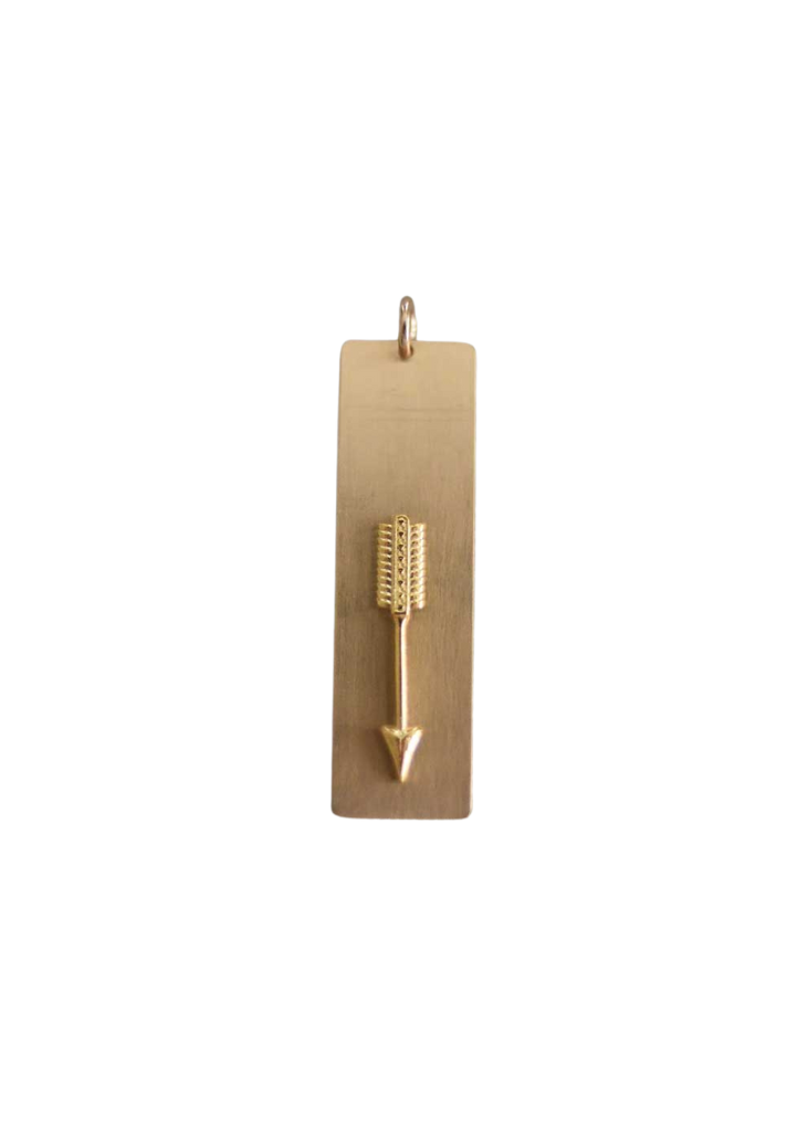 Arrow Plate Charm (L)