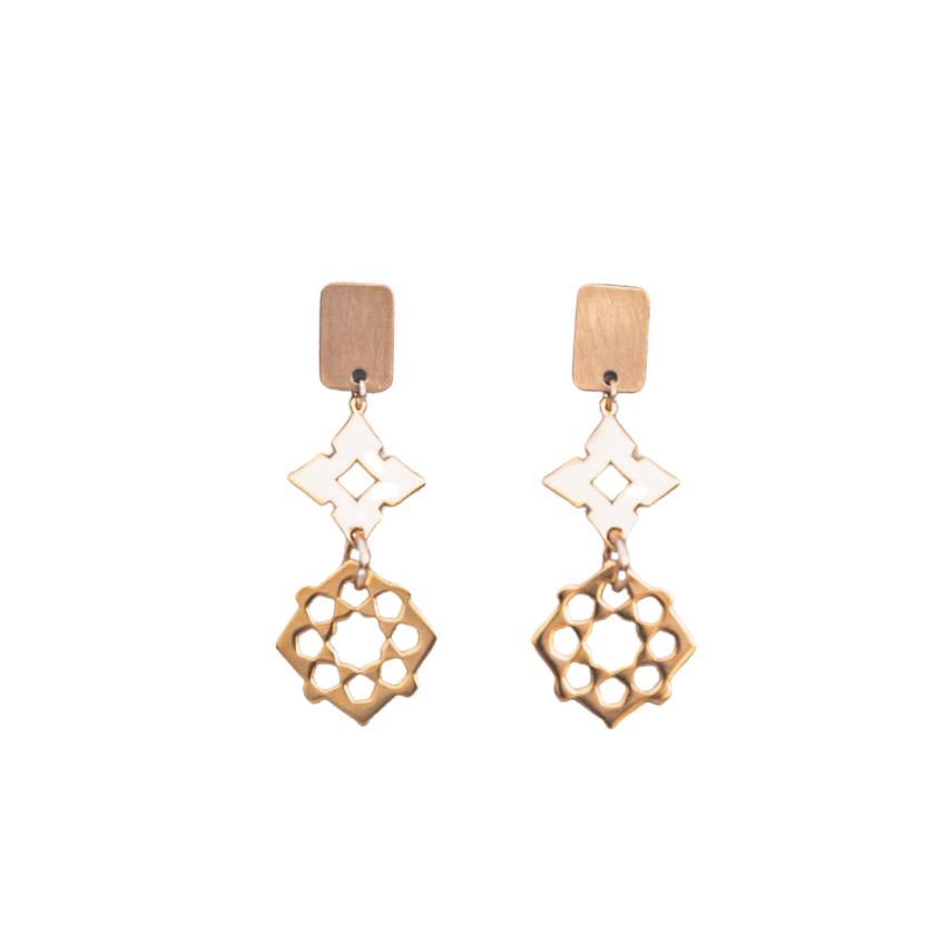 MIni Tab Focus Intention Earrings | Manifest | Kristin Hayes Jewelry