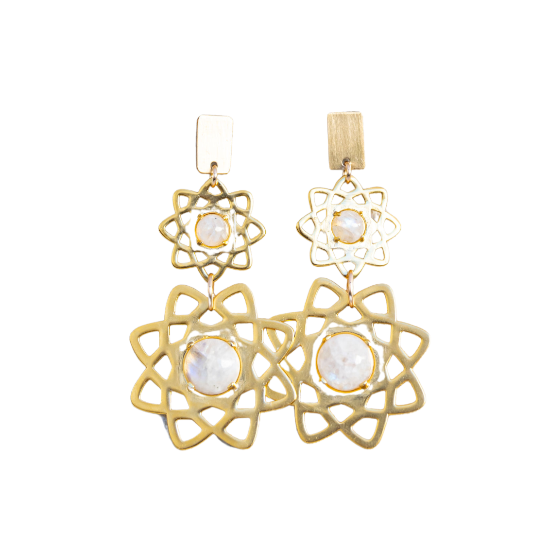 The Moonstone Double Imagine Earrings | Manifest by Kristin Hayes