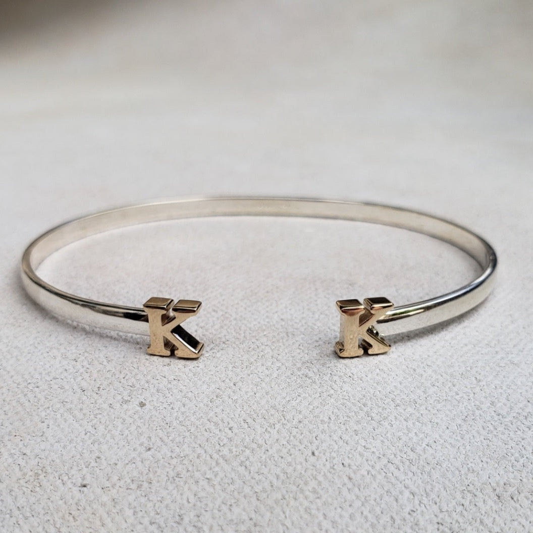 Personalized Initial Ann Cuff by Kristin Hayes Jewelry