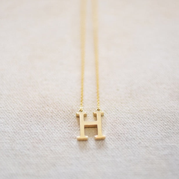 Single Initial Necklace