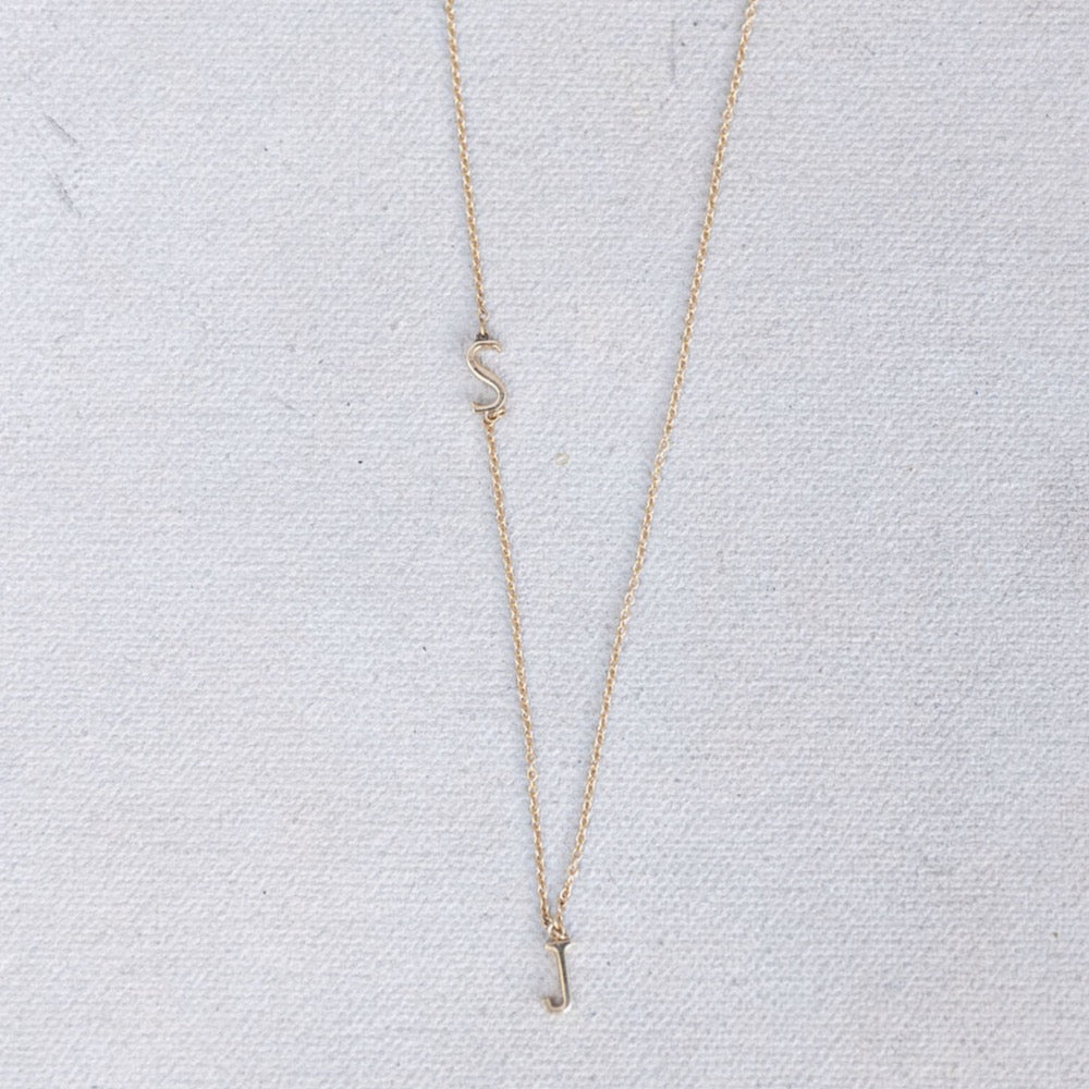 Floating Initial Necklace