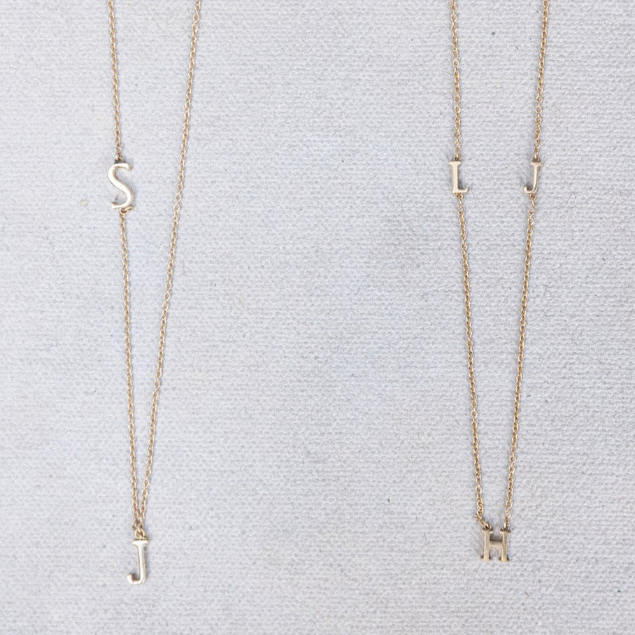 Floating Initial Necklace by Kristin Hayes Jewelry