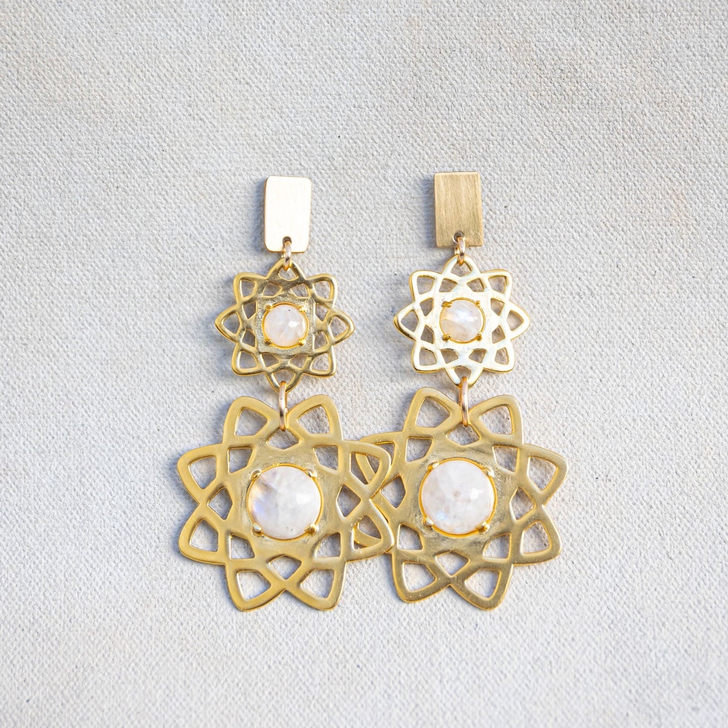 The Moonstone Double Imagine Earrings | Manifest by Kristin Hayes