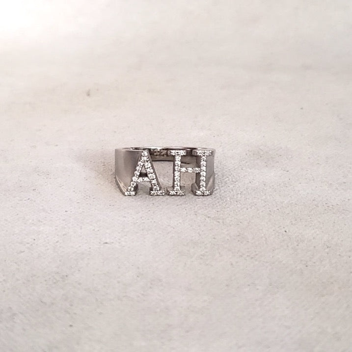 Diamond Johnny Initial Ring (original)
