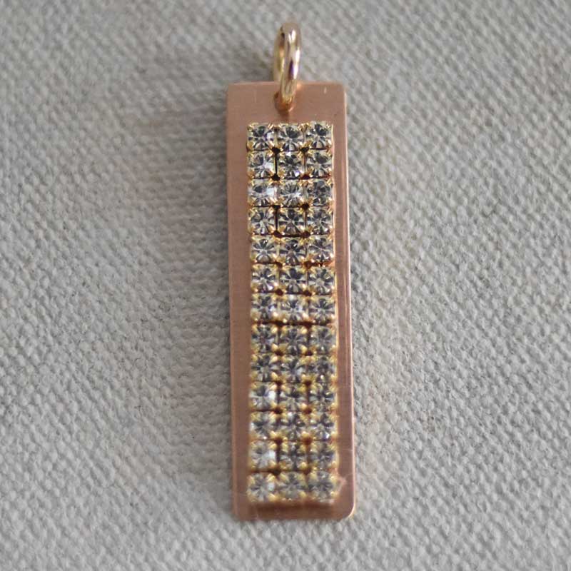 Original Tab Bling Plate Charm (L)