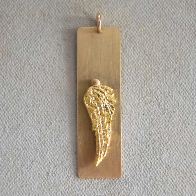 Angel Plate Charm (M)