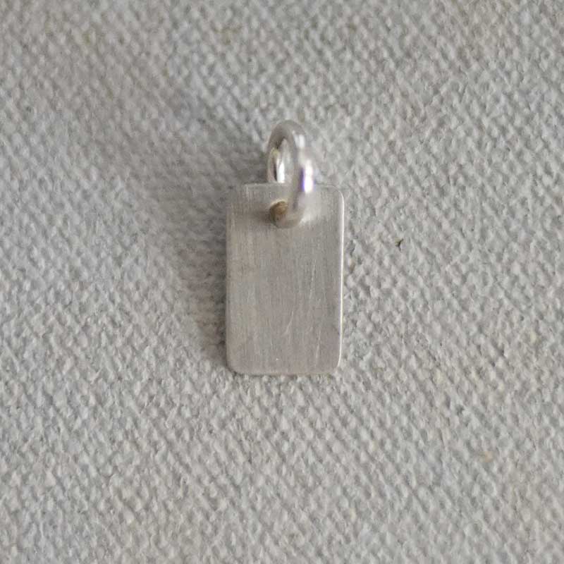 Single Initial Stamp Tab Charm (S)