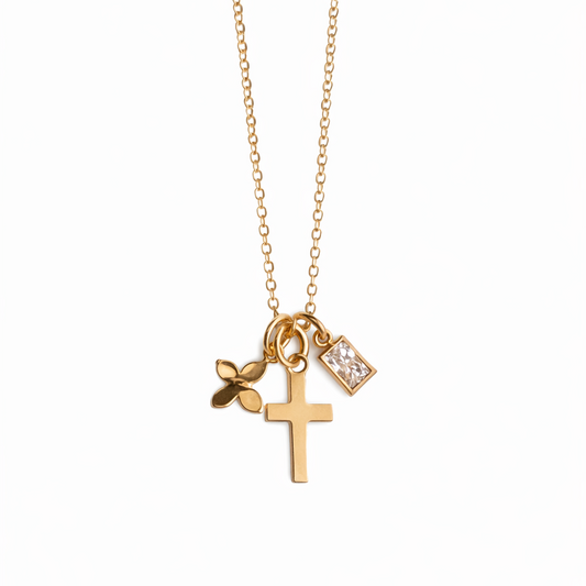 Butterfly Cross Necklace