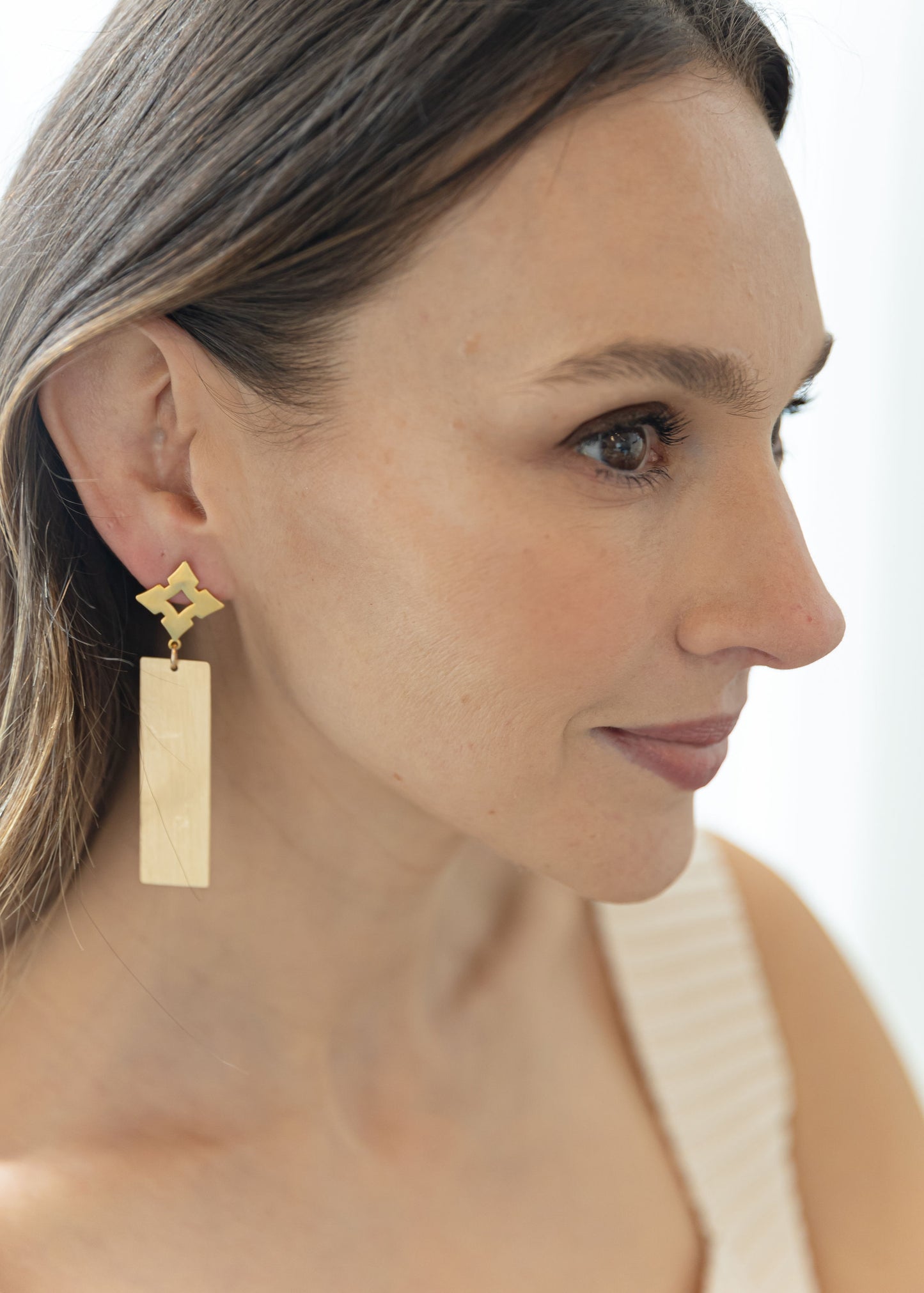 Focus with Mini Oscar Earrings, Manifest Collection, Kristin Hayes Jewelry