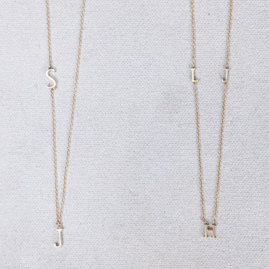 Floating Initial Necklace by Kristin Hayes Jewelry