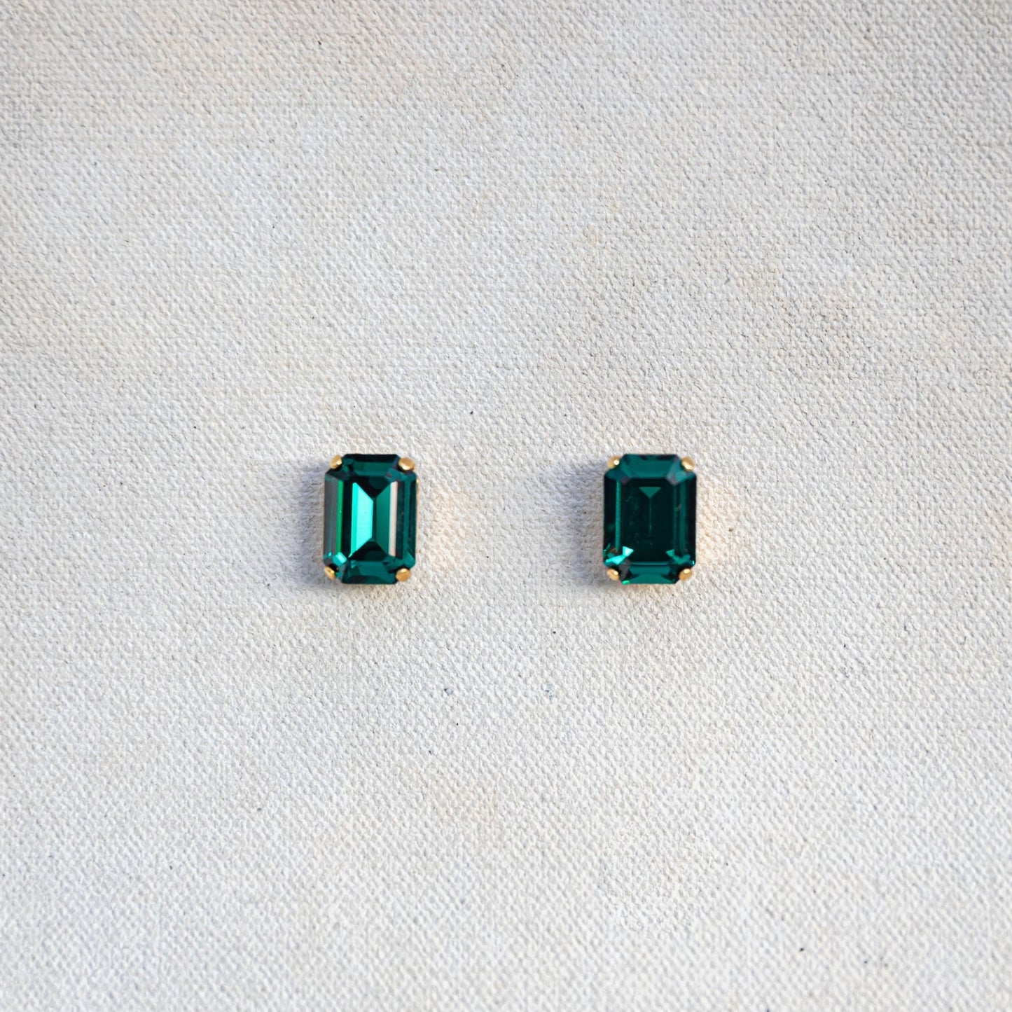 Emerald Studs by Kristin Hayes Jewelry